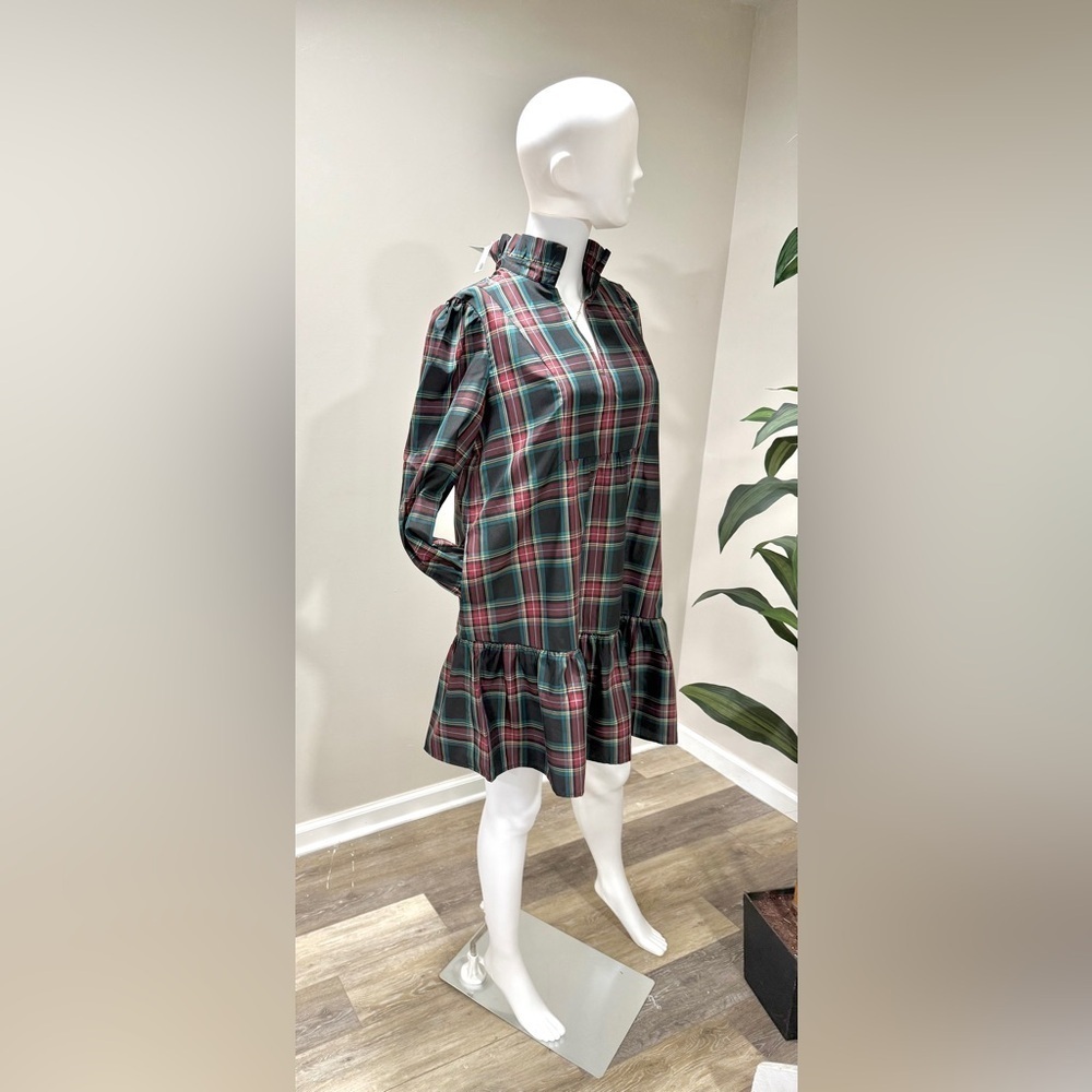 Tuckernuck Palmerston Dress XXL | Highland Tartan Holiday Midi Retail$228 NWT - Picture 9 of 16